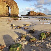Buy canvas prints of Low tide (Perranporth) by Andrew Ray
