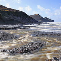 Buy canvas prints of Stream at Crackington Haven by Andrew Ray