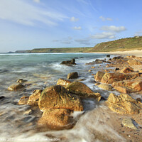 Buy canvas prints of Across the beach (Sennen) by Andrew Ray