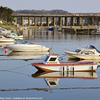 Buy canvas prints of Boats at Hayle by Andrew Ray