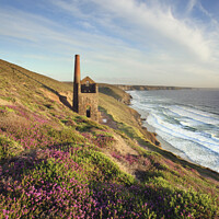 Buy canvas prints of Pump Engine House (Wheal Coates) by Andrew Ray