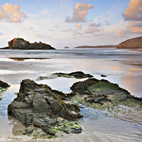 Buy canvas prints of Across the beach (Perranporth) by Andrew Ray