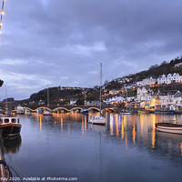 Buy canvas prints of Looe River twilight by Andrew Ray