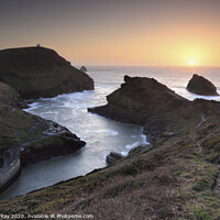 Buy canvas prints of Boscastle sunset by Andrew Ray