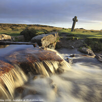 Buy canvas prints of Windy Post Falls (Dartmoor) by Andrew Ray