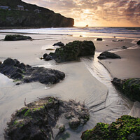 Buy canvas prints of Trevaunance Cove by Andrew Ray