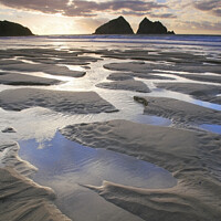 Buy canvas prints of The Carters (Holywell Bay) by Andrew Ray