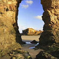 Buy canvas prints of The Arch (Perranporth) by Andrew Ray