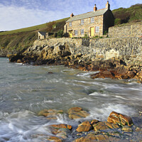 Buy canvas prints of Quay Cottage (Port Quin) by Andrew Ray