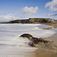 Buy canvas prints of Low tide Portreath by Andrew Ray