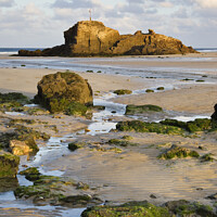 Buy canvas prints of Chapel Rock (Perranporth) by Andrew Ray