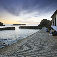 Buy canvas prints of Mullion Cove Pier by Andrew Ray