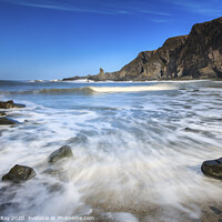 Buy canvas prints of Incoming Wave (Hartland Quay) by Andrew Ray