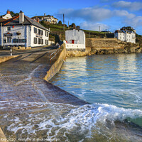 Buy canvas prints of High tide at Portmellon by Andrew Ray