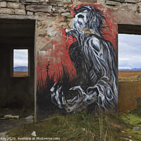 Buy canvas prints of Graffiti at Moine Ho by Andrew Ray