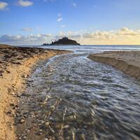 Buy canvas prints of The River (St Michael's Mount) by Andrew Ray