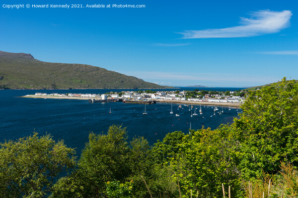 Loch Broom and Ullapool Picture Board by Howard Kennedy