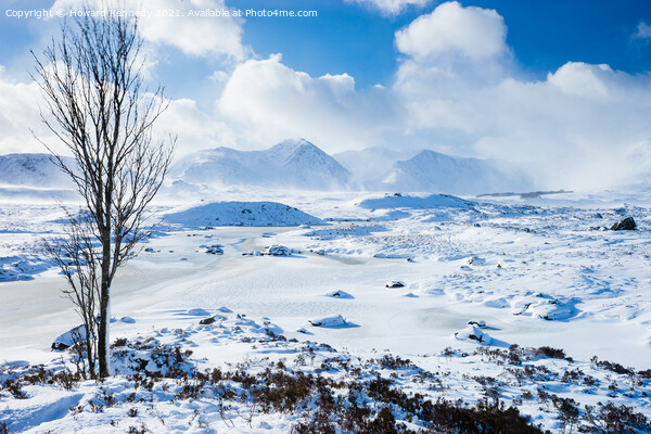 Loch Ba and Black Mount in winter Picture Board by Howard Kennedy