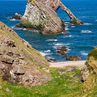 Buy canvas prints of Bow Fiddle Rock by Howard Kennedy