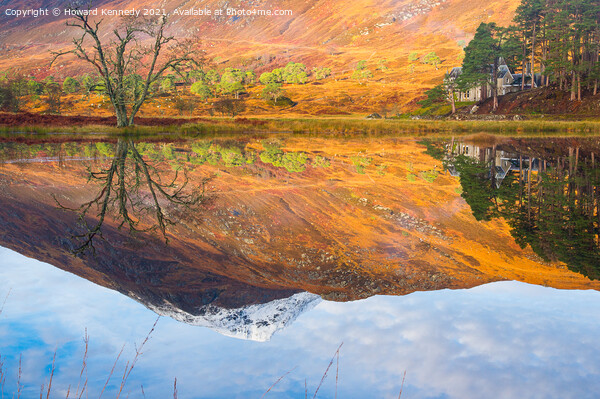 Still water reflections Loch Affric Picture Board by Howard Kennedy