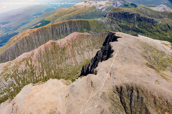 Ben Nevis from the air Picture Board by Howard Kennedy