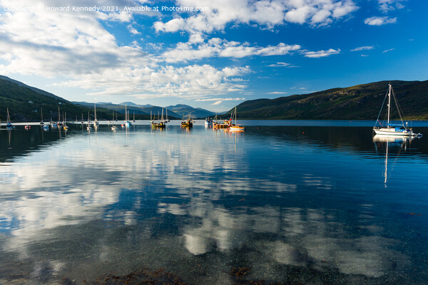 Early morning reflections on Loch Broom Picture Board by Howard Kennedy