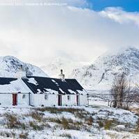 Buy canvas prints of Black Rock Cottage in winter by Howard Kennedy
