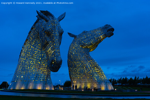 The Kelpies at The Helix, Scotland Picture Board by Howard Kennedy