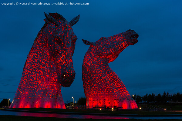 The Kelpies at The Helix, Scotland Picture Board by Howard Kennedy