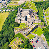 Buy canvas prints of Stirling Castle from the air by Howard Kennedy