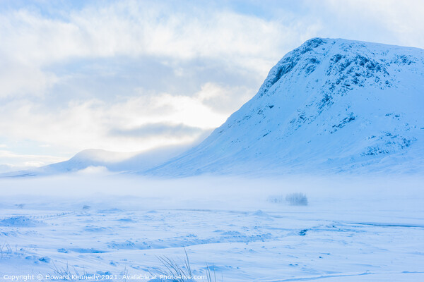 Glencoe Snow and Buachaille Etive Mor Picture Board by Howard Kennedy