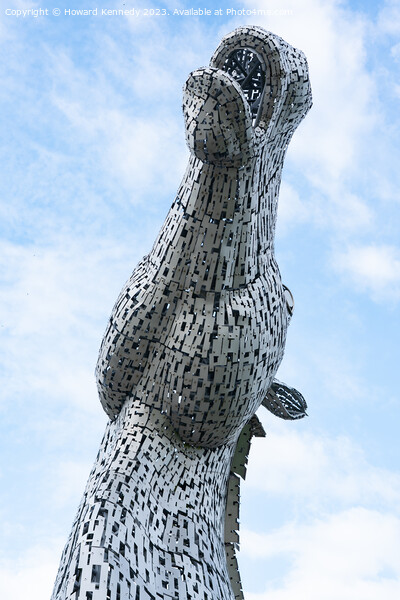 Close up at The Kelpies, Falkirk, Scotland Picture Board by Howard Kennedy