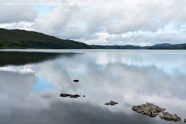 Reflections on Loch Assynt, Sutherland, Scotland Picture Board by Howard Kennedy
