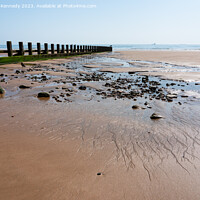 Buy canvas prints of Sand Patterns Aberdeen Beach, Scotland by Howard Kennedy