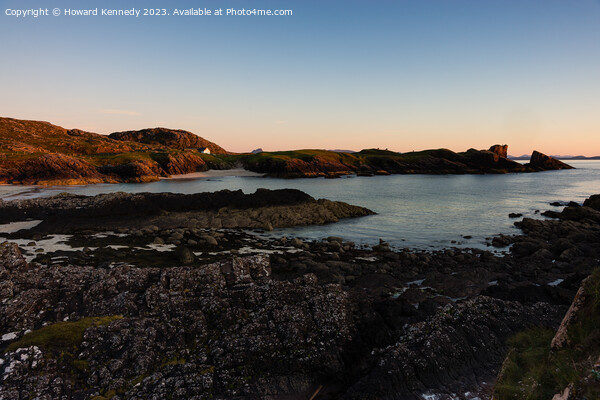 Sunset at Clachtoll, Scotland Picture Board by Howard Kennedy