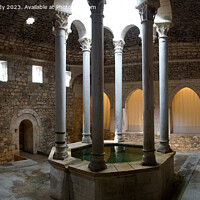 Buy canvas prints of Arab Bath House in Girona, Catalonia by Howard Kennedy