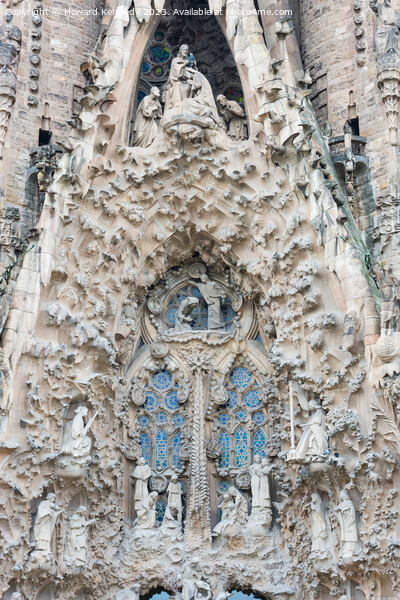 La Sagrada Familia detail, Barcelona Picture Board by Howard Kennedy