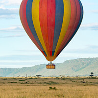 Buy canvas prints of Balloon flight over the Masai Mara by Howard Kennedy