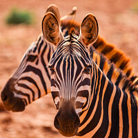 Buy canvas prints of Burchell's Zebra close-up by Howard Kennedy