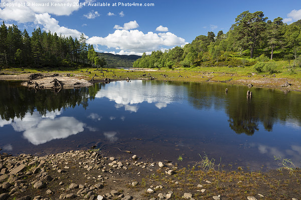 Reflections in Glen Affric Picture Board by Howard Kennedy