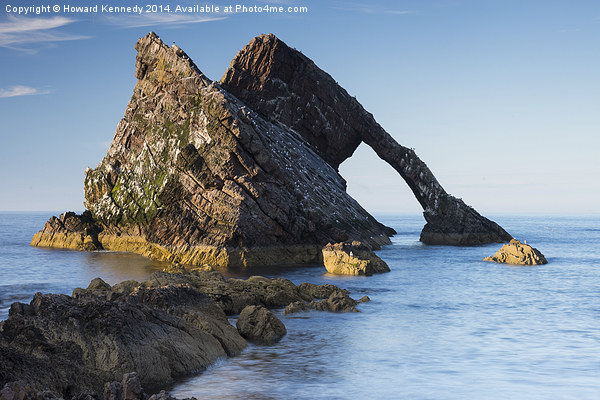  Evening light on Bow Fiddle Rock Picture Board by Howard Kennedy