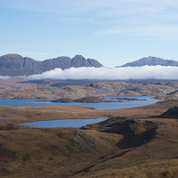 Buy canvas prints of Suilven from the foothills of Stac Pollaidh by Howard Kennedy