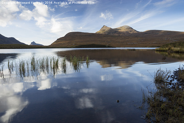 Stac Pollaidh and Cul Mor from Loch an Ais Picture Board by Howard Kennedy