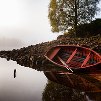 Buy canvas prints of Misty Morning on Loch Affric by Howard Kennedy