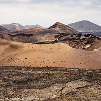 Buy canvas prints of Timanfaya Caldera Lanzarote by Miguel Herrera