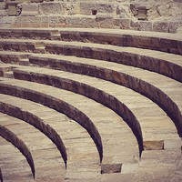 Buy canvas prints of Section of an amphitheatre, Kourion, Cyprus by Sharon Bowman