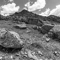 Buy canvas prints of Macin Mountain - B&W I by Paul Piciu-Horvat