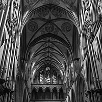 Buy canvas prints of Salisbury Cathedral - interior by Paul Piciu-Horvat