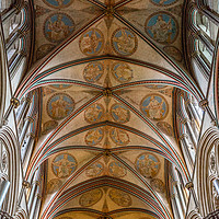 Buy canvas prints of Salisbury Cathedral - ceiling by Paul Piciu-Horvat