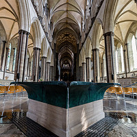 Buy canvas prints of Salisbury Cathedral Font by Paul Piciu-Horvat